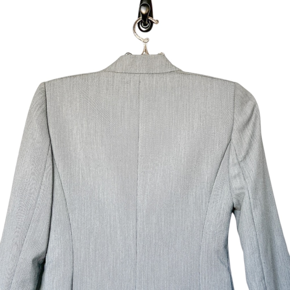 Antonio Melani Gray Single Button Fitted Blazer S… - image 7